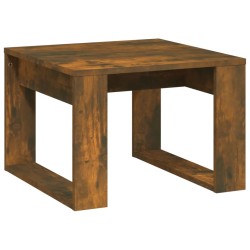 vidaXL Beistelltisch Räuchereiche 50x50x35 cm Holzwerkstoff
