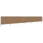 vidaXL 6-teiliges Windschutzgewebe 800 x 80 cm Taupe vidaXL 6-teiliges Windschutzgewebe 800 x 80 cm Taupe