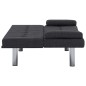 vidaXL Schlafsofa mit zwei Kissen Dunkelgrau Polyester vidaXL Schlafsofa mit zwei Kissen Dunkelgrau Polyester