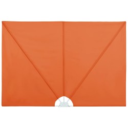vidaXL Faltbarer Terrassen-Seitenfächer Terracotta-Rot 400×200 cm