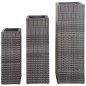 vidaXL Garten-Hochbeete 3-tlg. Poly Rattan Grau vidaXL Garten-Hochbeete 3-tlg. Poly Rattan Grau