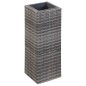 vidaXL Garten-Hochbeete 3-tlg. Poly Rattan Grau vidaXL Garten-Hochbeete 3-tlg. Poly Rattan Grau