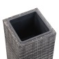 vidaXL Garten-Hochbeete 3-tlg. Poly Rattan Grau vidaXL Garten-Hochbeete 3-tlg. Poly Rattan Grau