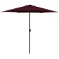 vidaXL Sonnenschirm mit Aluminium-Mast 270 x 246 cm Bordeauxrot vidaXL Sonnenschirm mit Aluminium-Mast 270 x 246 cm Bordeauxrot