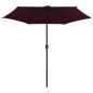 vidaXL Sonnenschirm mit Aluminium-Mast 270 x 246 cm Bordeauxrot vidaXL Sonnenschirm mit Aluminium-Mast 270 x 246 cm Bordeauxrot