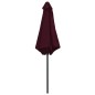 vidaXL Sonnenschirm mit Aluminium-Mast 270 x 246 cm Bordeauxrot vidaXL Sonnenschirm mit Aluminium-Mast 270 x 246 cm Bordeauxrot