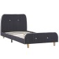 Bettgestell Dunkelgrau Stoff 90×200 cm Bettgestell Dunkelgrau Stoff 90×200 cm