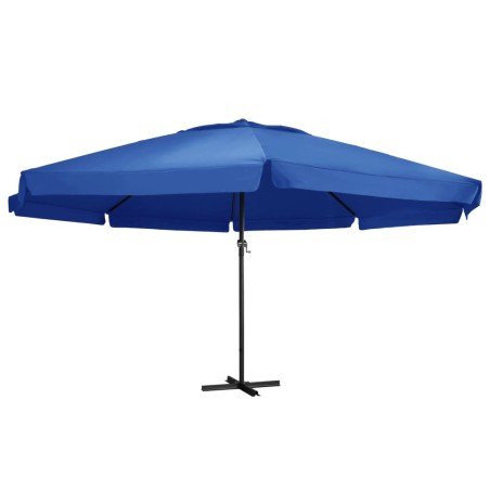 vidaXL Sonnenschirm mit Aluminium-Mast 500 cm Azurblau 