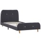 Bettgestell Dunkelgrau Stoff 90×200 cm Bettgestell Dunkelgrau Stoff 90×200 cm