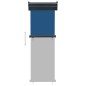 vidaXL Balkon-Seitenmarkise 65x250 cm Blau vidaXL Balkon-Seitenmarkise 65x250 cm Blau