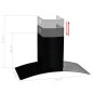 vidaXL Dunstabzugshaube Wandmontage Edelstahl 756 m³/h 90 cm Schwarz vidaXL Dunstabzugshaube Wandmontage Edelstahl 756 m³/h 90 cm Schwarz