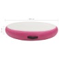 vidaXL Aufblasbare Gymnastikmatte mit Pumpe 100x100x15 cm PVC Rosa vidaXL Aufblasbare Gymnastikmatte mit Pumpe 100x100x15 cm PVC Rosa