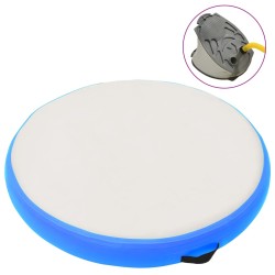 vidaXL Aufblasbare Gymnastikmatte mit Pumpe 100x100x15 cm PVC Blau