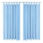 vidaXL Vorhänge Mikro-Satin 2 Stk. mit Schlaufen 140 x 225 cm Türkis vidaXL Vorhänge Mikro-Satin 2 Stk. mit Schlaufen 140 x 225 cm Türkis