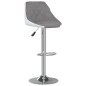 vidaXL Barhocker 2 Stk. Grau und Weiß Kunstleder vidaXL Barhocker 2 Stk. Grau und Weiß Kunstleder