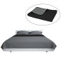 vidaXL Zweiseitige Tagesdecke Gesteppt 170 x 210 cm Grau und Schwarz vidaXL Zweiseitige Tagesdecke Gesteppt 170 x 210 cm Grau und Schwarz