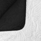 vidaXL Zweiseitige Tagesdecke Gesteppt 170 x 210 cm Schwarz und Weiß vidaXL Zweiseitige Tagesdecke Gesteppt 170 x 210 cm Schwarz und Weiß