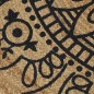 vidaXL Teppich Handgefertigt Jute mit Dunkelblauem Aufdruck 90 cm vidaXL Teppich Handgefertigt Jute mit Dunkelblauem Aufdruck 90 cm