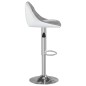 vidaXL Barhocker 2 Stk. Grau und Weiß Kunstleder vidaXL Barhocker 2 Stk. Grau und Weiß Kunstleder