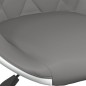 vidaXL Barhocker 2 Stk. Grau und Weiß Kunstleder vidaXL Barhocker 2 Stk. Grau und Weiß Kunstleder