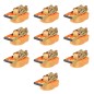 vidaXL Ratschen-Spanngurte 10 Stk. 2 Tonnen 8m×50mm Orange vidaXL Ratschen-Spanngurte 10 Stk. 2 Tonnen 8m×50mm Orange