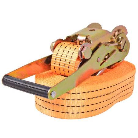 vidaXL Ratschen-Spanngurte 10 Stk. 2 Tonnen 8m×50mm Orange