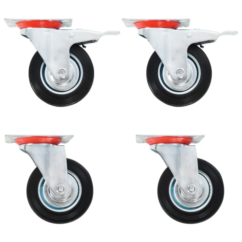 vidaXL Lenkrollen 4 Stk. 100 mm vidaXL Lenkrollen 4 Stk. 100 mm