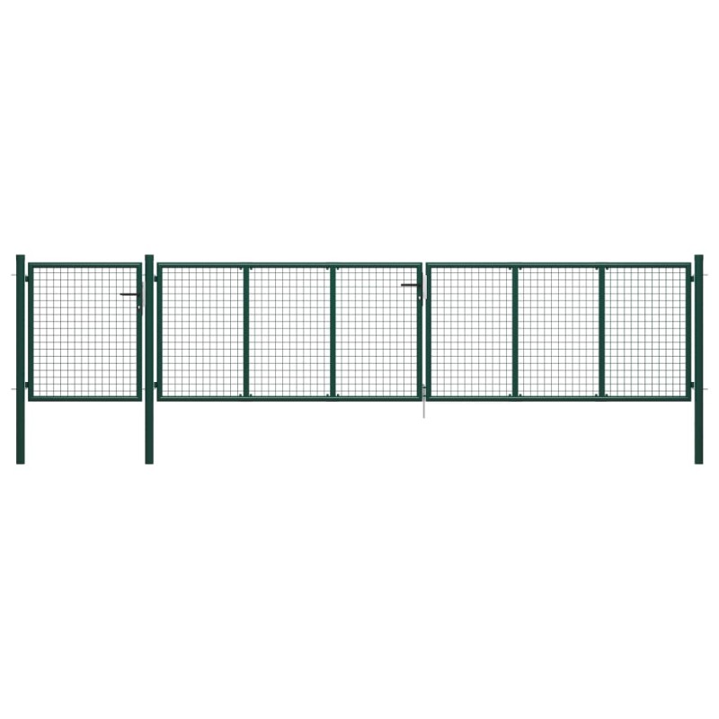 vidaXL Gartentor Stahl 500×75 cm Grün vidaXL Gartentor Stahl 500×75 cm Grün