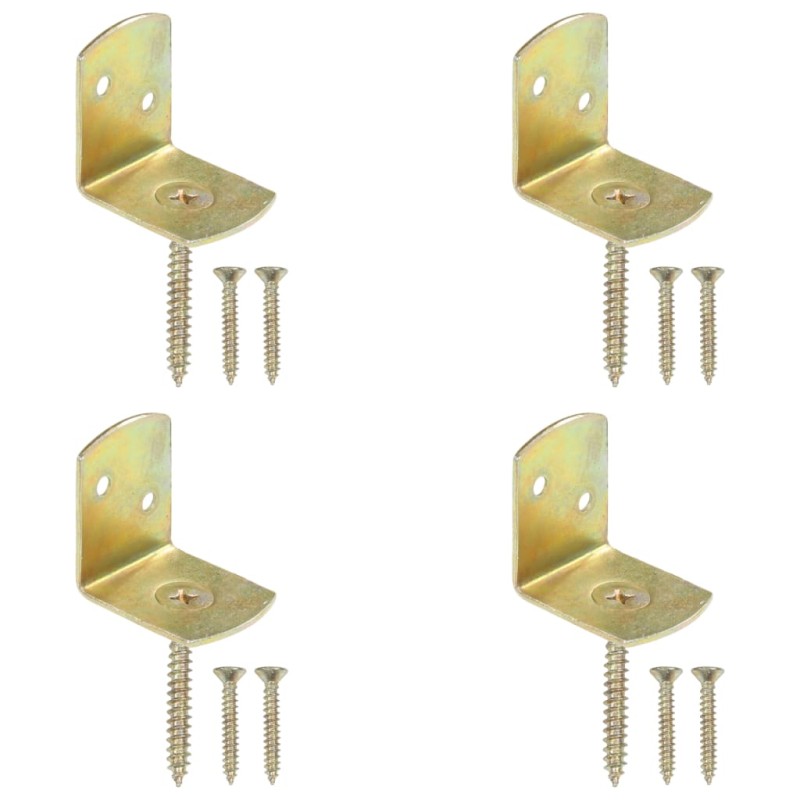vidaXL Flechtzaunhalter 4 Stk. L-Form Verzinktes Metall vidaXL Flechtzaunhalter 4 Stk. L-Form Verzinktes Metall