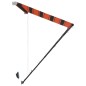 vidaXL Einziehbare Markise mit LED 350×150 cm Orange und Braun