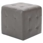 Nachttische 2 Stk. Grau 30×30×30 cm Kunstleder Nachttische 2 Stk. Grau 30×30×30 cm Kunstleder