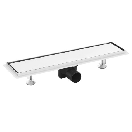 vidaXL Duschablauf 2-in-1 Abdeckung 53×14 cm Edelstahl 