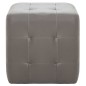 Nachttische 2 Stk. Grau 30×30×30 cm Kunstleder Nachttische 2 Stk. Grau 30×30×30 cm Kunstleder