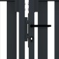 vidaXL Doppelflügel Zauntor Stahl 306x220 cm Anthrazit vidaXL Doppelflügel Zauntor Stahl 306x220 cm Anthrazit