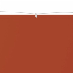 vidaXL Senkrechtmarkise Terrakotta 60x600 cm Oxford-Gewebe