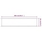 vidaXL Senkrechtmarkise Blau 60x600 cm Oxford-Gewebe vidaXL Senkrechtmarkise Blau 60x600 cm Oxford-Gewebe