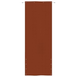 vidaXL Balkon-Sichtschutz Terrakottarot 80x240 cm Oxford-Gewebe