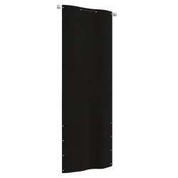 vidaXL Balkon-Sichtschutz Schwarz 80x240 cm Oxford-Gewebe