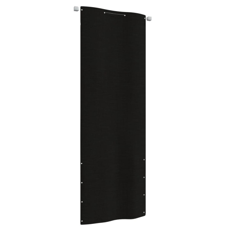 vidaXL Balkon-Sichtschutz Schwarz 80x240 cm Oxford-Gewebe vidaXL Balkon-Sichtschutz Schwarz 80x240 cm Oxford-Gewebe