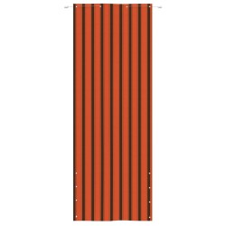 vidaXL Balkon-Sichtschutz Orange und Braun 80x240 cm Oxford-Gewebe