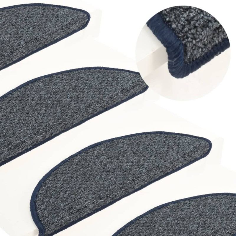 vidaXL Treppenmatten 15 Stk. Dunkelblau 65x21x4 cm vidaXL Treppenmatten 15 Stk. Dunkelblau 65x21x4 cm