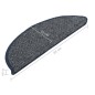 vidaXL Treppenmatten 15 Stk. Dunkelblau 65x21x4 cm vidaXL Treppenmatten 15 Stk. Dunkelblau 65x21x4 cm
