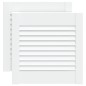vidaXL Schranktüren Lamellen-Design 2 Stk Weiß 39,5x39,4 cm Massivholz vidaXL Schranktüren Lamellen-Design 2 Stk Weiß 39,5x39,4 cm Massivholz