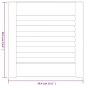 vidaXL Schranktüren Lamellen-Design 2 Stk Weiß 39,5x39,4 cm Massivholz vidaXL Schranktüren Lamellen-Design 2 Stk Weiß 39,5x39,4 cm Massivholz
