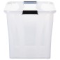 vidaXL Aufbewahrungsboxen mit Deckeln 2 Stk. Transparent 55 L vidaXL Aufbewahrungsboxen mit Deckeln 2 Stk. Transparent 55 L