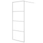 vidaXL Duschwand für Walk-In Dusche Silber 80x195 cm ESG-Glas Klar vidaXL Duschwand für Walk-In Dusche Silber 80x195 cm ESG-Glas Klar