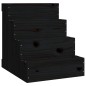 vidaXL Haustiertreppe Schwarz 40x49x47 cm Massivholz Kiefer vidaXL Haustiertreppe Schwarz 40x49x47 cm Massivholz Kiefer