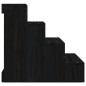 vidaXL Haustiertreppe Schwarz 40x49x47 cm Massivholz Kiefer vidaXL Haustiertreppe Schwarz 40x49x47 cm Massivholz Kiefer