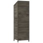 vidaXL Geräteschuppen Anthrazit 55x52x174,5 cm Massivholz Tanne vidaXL Geräteschuppen Anthrazit 55x52x174,5 cm Massivholz Tanne