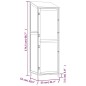 vidaXL Geräteschuppen Anthrazit 55x52x174,5 cm Massivholz Tanne vidaXL Geräteschuppen Anthrazit 55x52x174,5 cm Massivholz Tanne